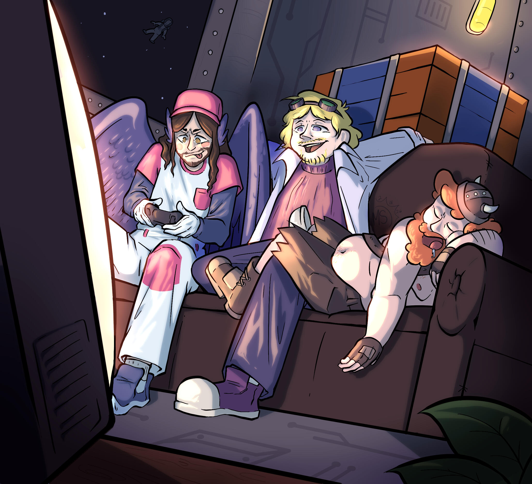 Three unlikely heroes on a much-needed break.
